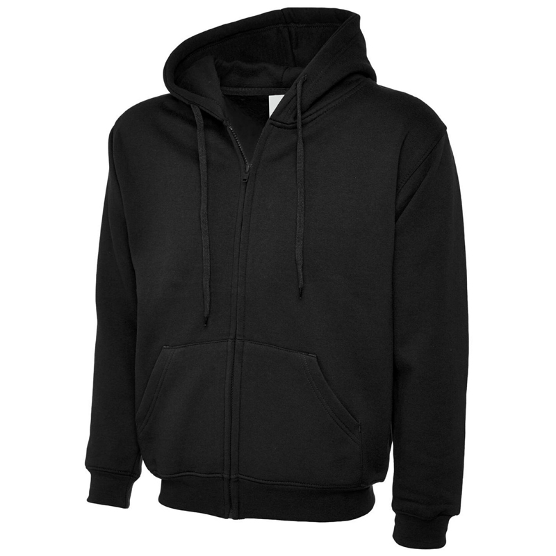 Solid Regular Fit Zipper Hoodies