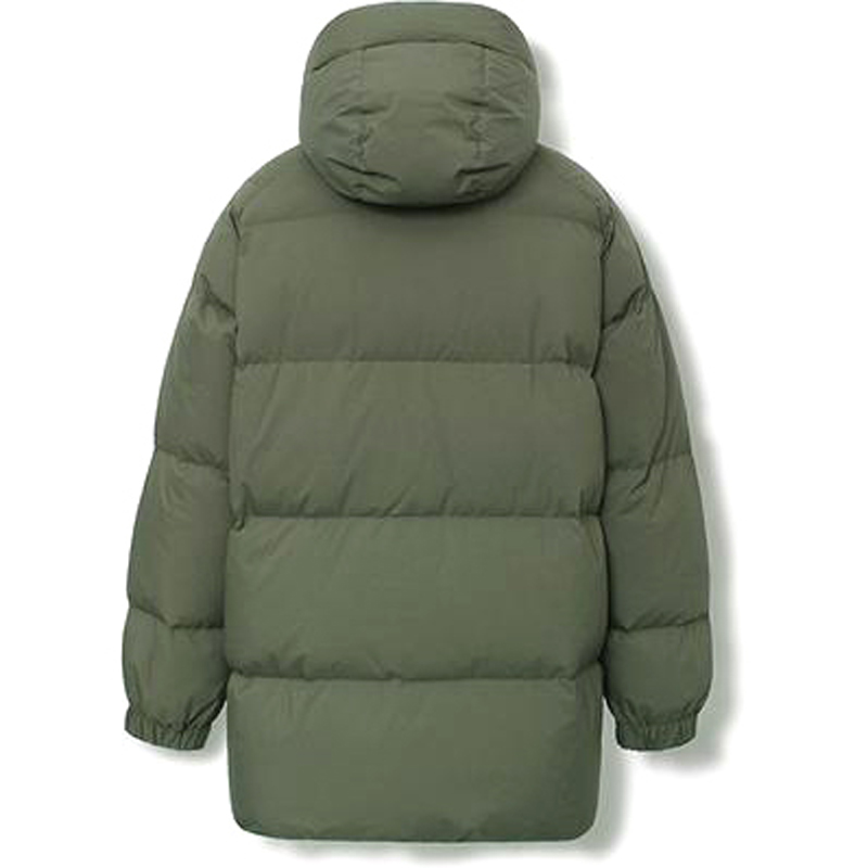 Khaki Green Warm Air Duck Down Half Padding Jackets 