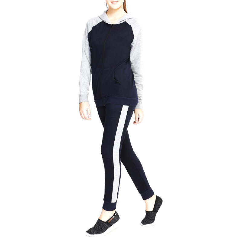 Navy & Grey Tracksuit Women